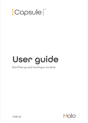 Original "Halo Capsule" User Guide Free Download